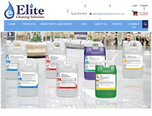 Tablet Screenshot of elitecleaningsolutions.com